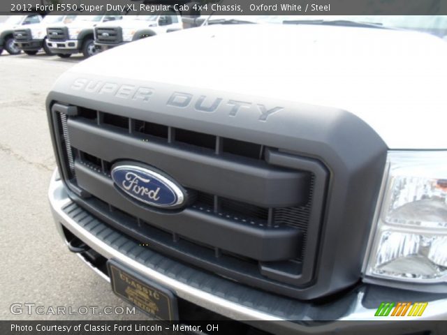 2012 Ford F550 Super Duty XL Regular Cab 4x4 Chassis in Oxford White