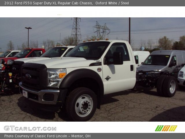 2012 Ford F550 Super Duty XL Regular Cab Chassis in Oxford White