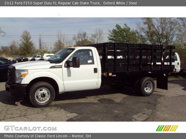 2012 Ford F350 Super Duty XL Regular Cab Stake Truck in Oxford White
