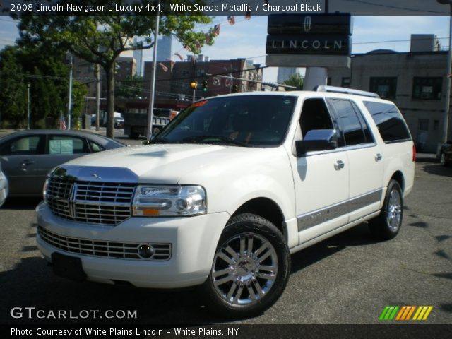 2008 Lincoln Navigator L Luxury 4x4 in White Suede Metallic