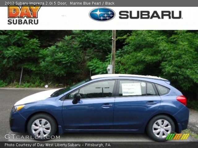 2012 Subaru Impreza 2.0i 5 Door in Marine Blue Pearl