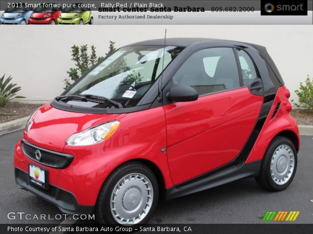 2013 Smart fortwo pure coupe in Rally Red