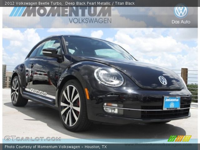 2012 Volkswagen Beetle Turbo in Deep Black Pearl Metallic