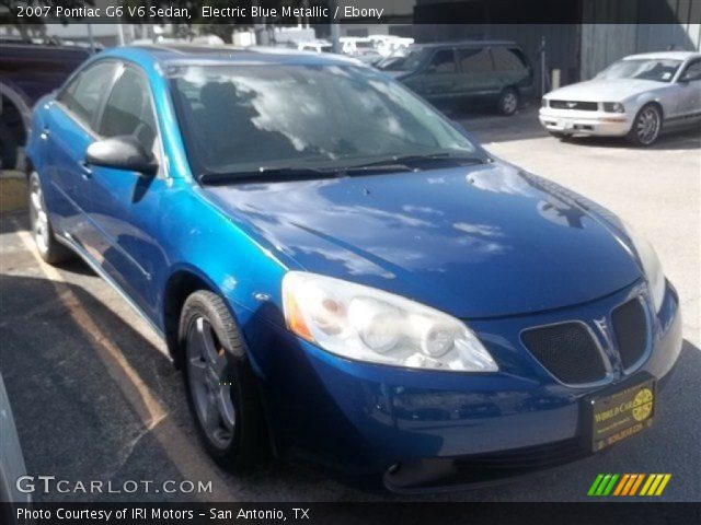 2007 Pontiac G6 V6 Sedan in Electric Blue Metallic