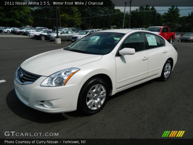 2011 Nissan altima winter frost white #3