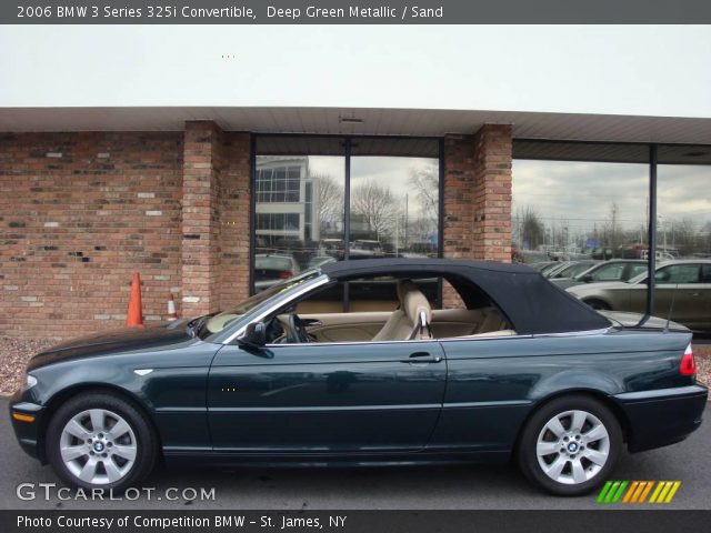 2006 BMW 3 Series 325i Convertible in Deep Green Metallic