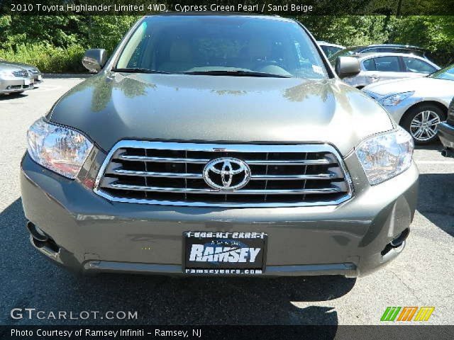 2010 Toyota Highlander Limited 4WD in Cypress Green Pearl