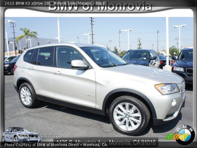 2013 BMW X3 xDrive 28i in Mineral Silver Metallic