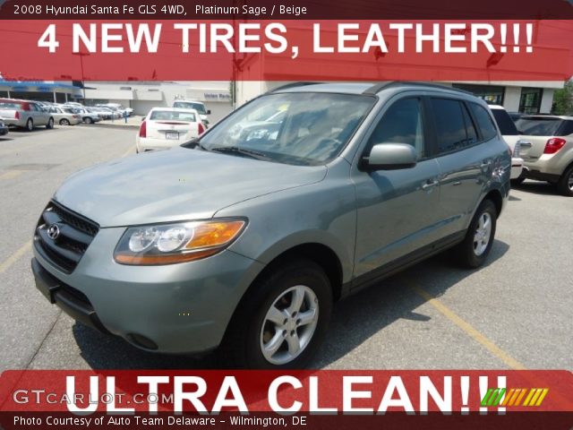 2008 Hyundai Santa Fe GLS 4WD in Platinum Sage