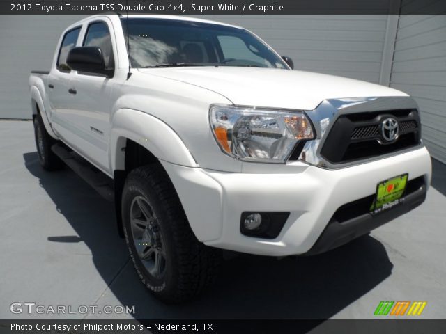 2012 Toyota Tacoma TSS Double Cab 4x4 in Super White