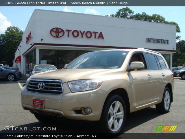 2009 Toyota Highlander Limited 4WD in Sandy Beach Metallic