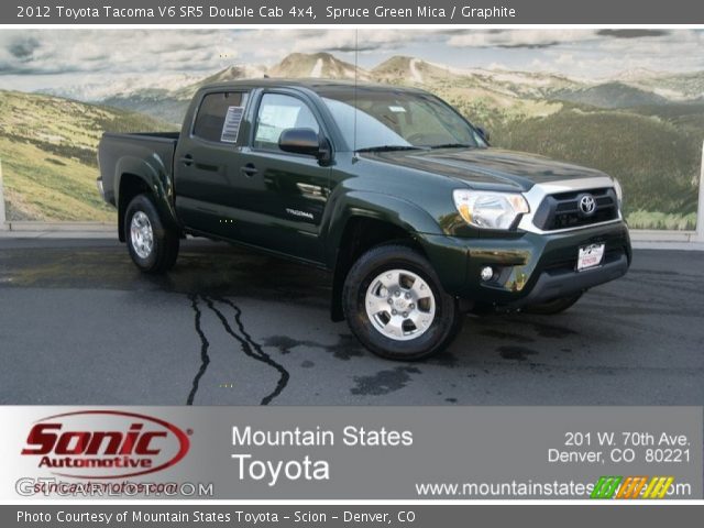2012 Toyota Tacoma V6 SR5 Double Cab 4x4 in Spruce Green Mica