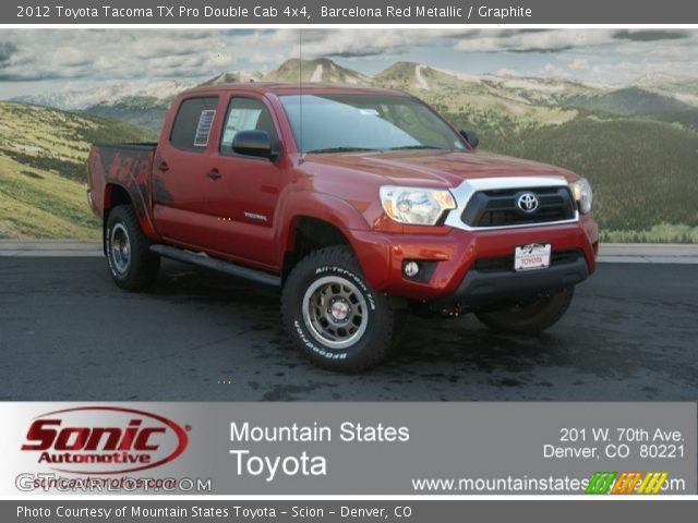 2012 Toyota Tacoma TX Pro Double Cab 4x4 in Barcelona Red Metallic