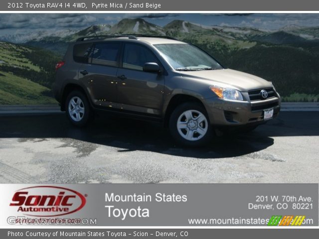 2012 Toyota RAV4 I4 4WD in Pyrite Mica