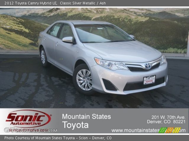 2012 Toyota Camry Hybrid LE in Classic Silver Metallic