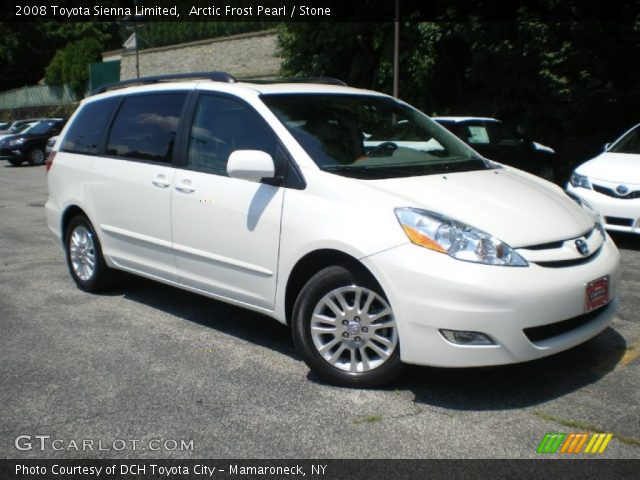 2008 Toyota Sienna Limited in Arctic Frost Pearl