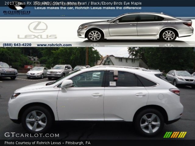 2013 Lexus RX 350 AWD in Starfire White Pearl