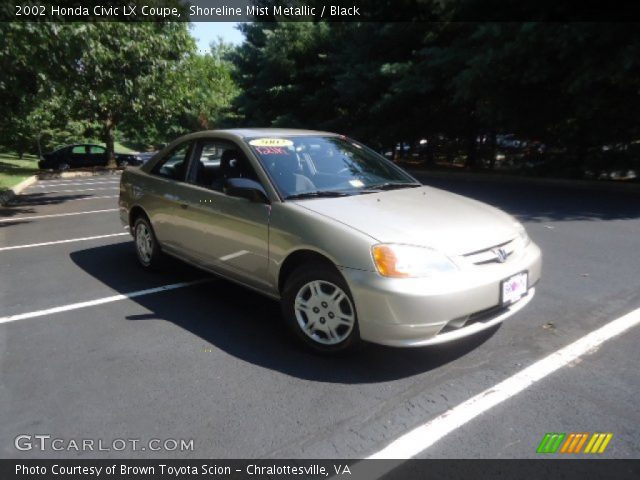 2002 Honda Civic LX Coupe in Shoreline Mist Metallic