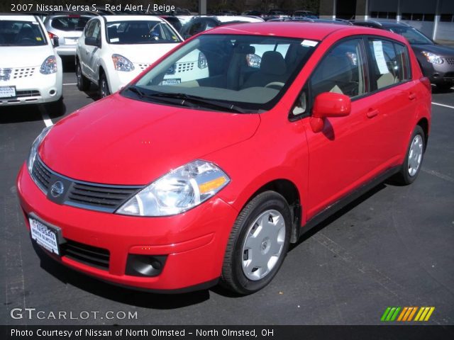 2007 Nissan Versa S in Red Alert