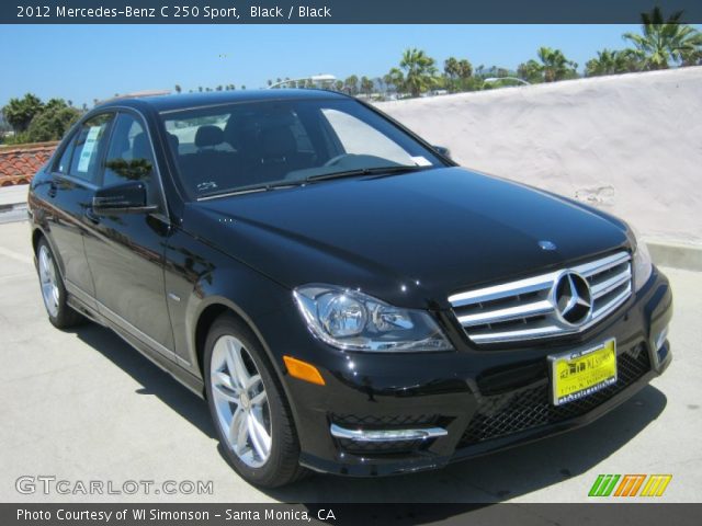 2012 Mercedes-Benz C 250 Sport in Black