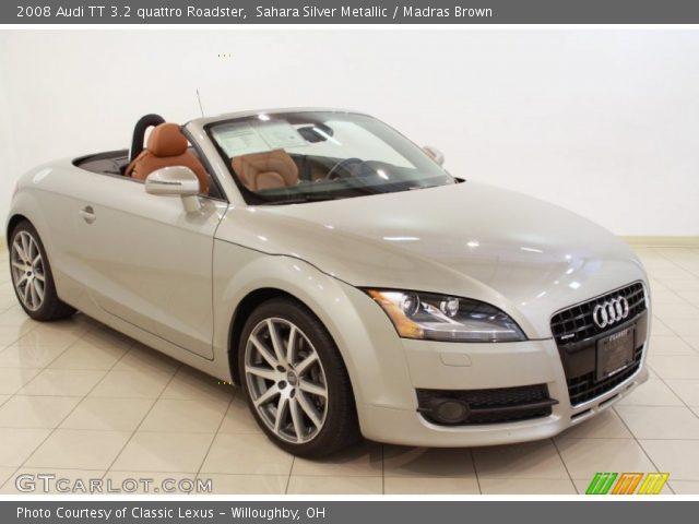 2008 Audi TT 3.2 quattro Roadster in Sahara Silver Metallic