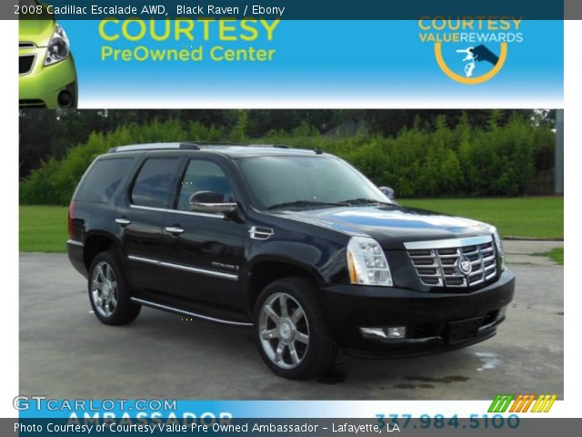 2008 Cadillac Escalade AWD in Black Raven
