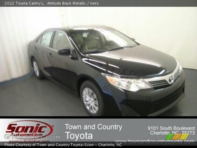2012 Toyota Camry L in Attitude Black Metallic