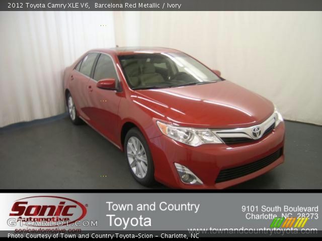 2012 Toyota Camry XLE V6 in Barcelona Red Metallic