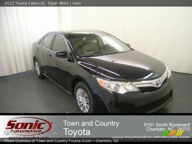 2012 Toyota Camry LE in Super White