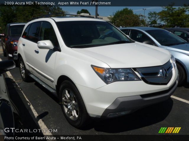 2009 Acura MDX Technology in Aspen White Pearl