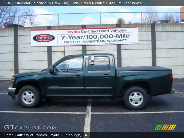 2004 Chevrolet Colorado LS Crew Cab in Dark Green Metallic