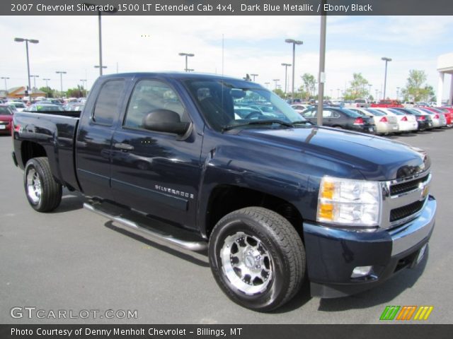 2007 Chevrolet Silverado 1500 LT Extended Cab 4x4 in Dark Blue Metallic