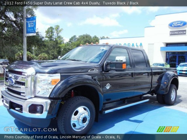 2012 Ford F450 Super Duty Lariat Crew Cab 4x4 Dually in Tuxedo Black