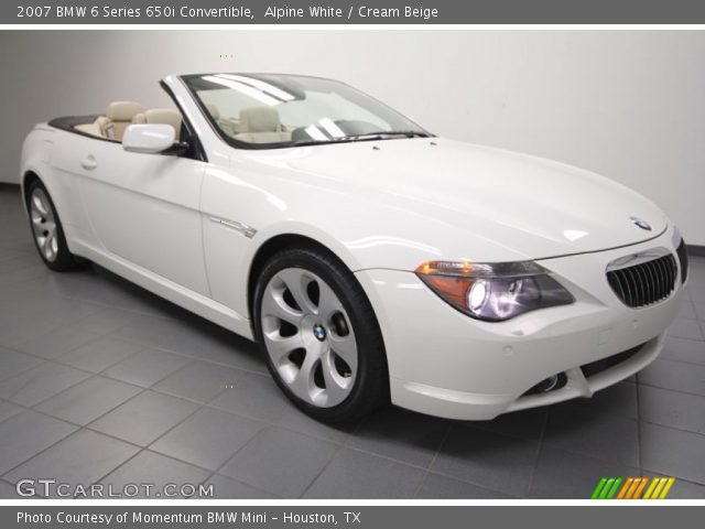 2007 BMW 6 Series 650i Convertible in Alpine White