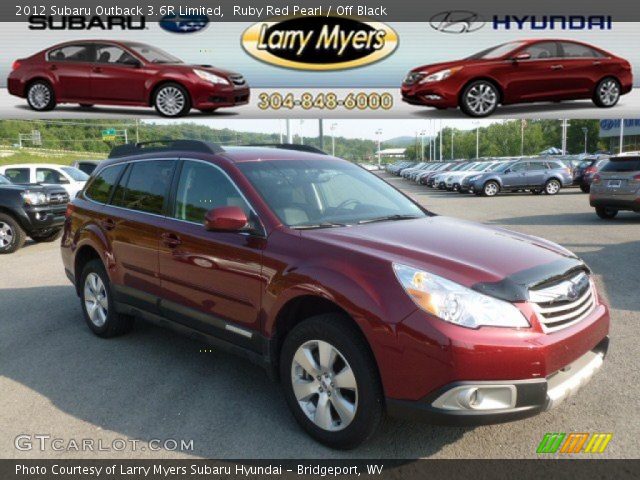 2012 Subaru Outback 3.6R Limited in Ruby Red Pearl