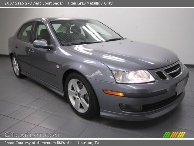 2007 Saab 9-3 Aero Sport Sedan in Titan Gray Metallic