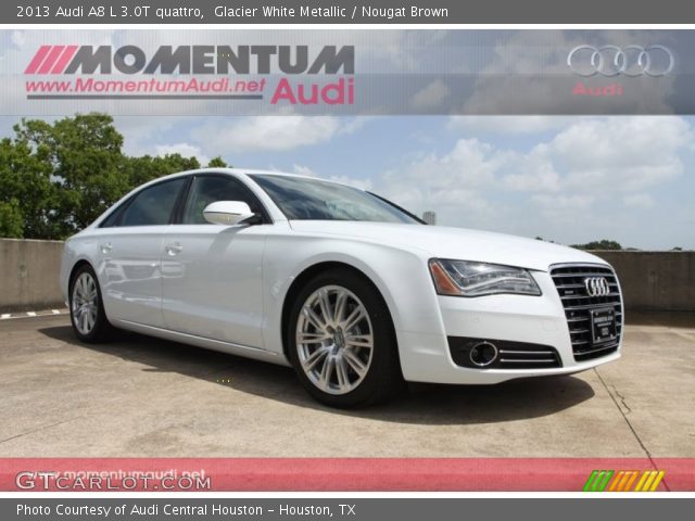 2013 Audi A8 L 3.0T quattro in Glacier White Metallic