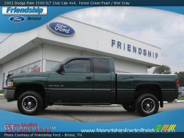 2001 Dodge Ram 1500 SLT Club Cab 4x4 in Forest Green Pearl