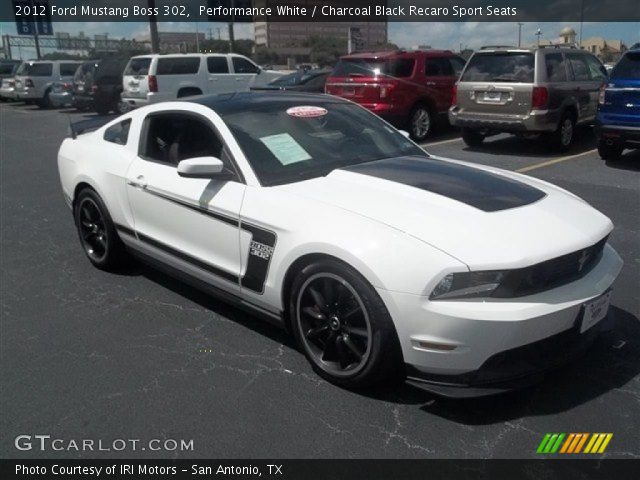 2012 Ford Mustang Boss 302 in Performance White