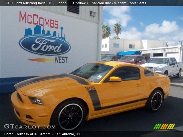 2013 Ford Mustang Boss 302 in School Bus Yellow