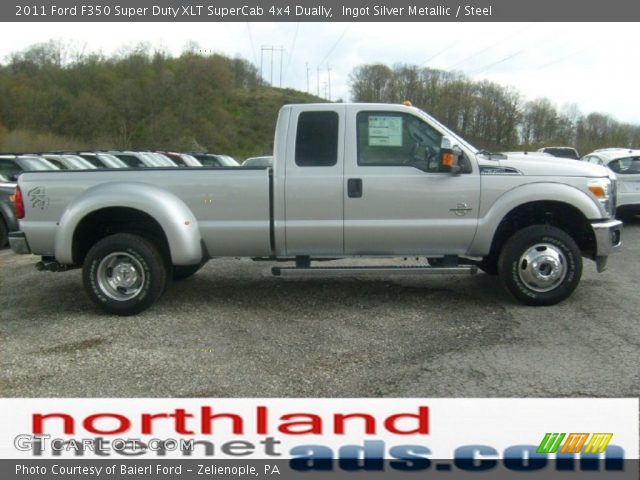 2011 Ford F350 Super Duty XLT SuperCab 4x4 Dually in Ingot Silver Metallic