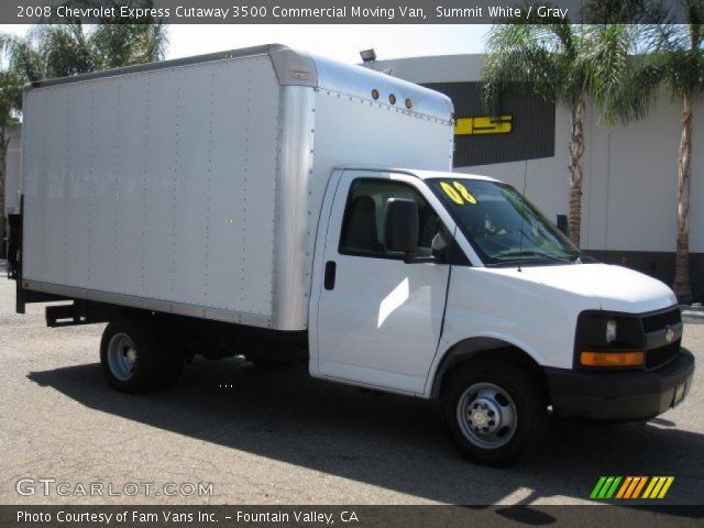 2008 Chevrolet Express Cutaway 3500 Commercial Moving Van in Summit White