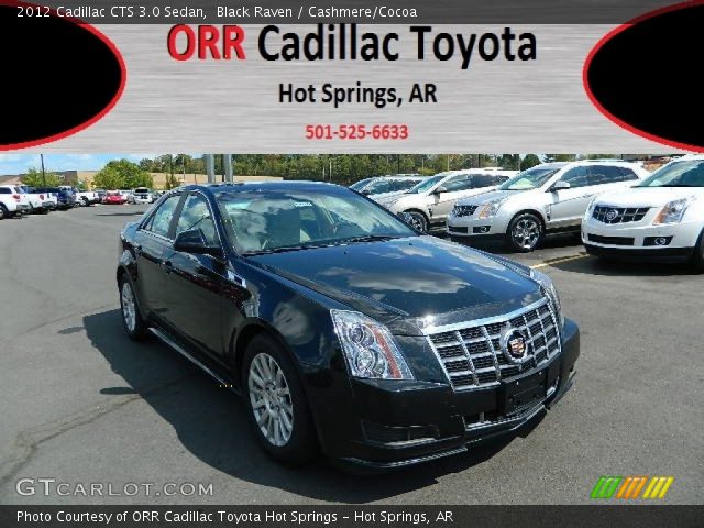 2012 Cadillac CTS 3.0 Sedan in Black Raven