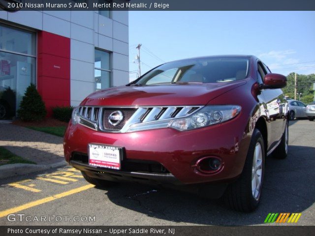2010 Nissan Murano S AWD in Merlot Red Metallic