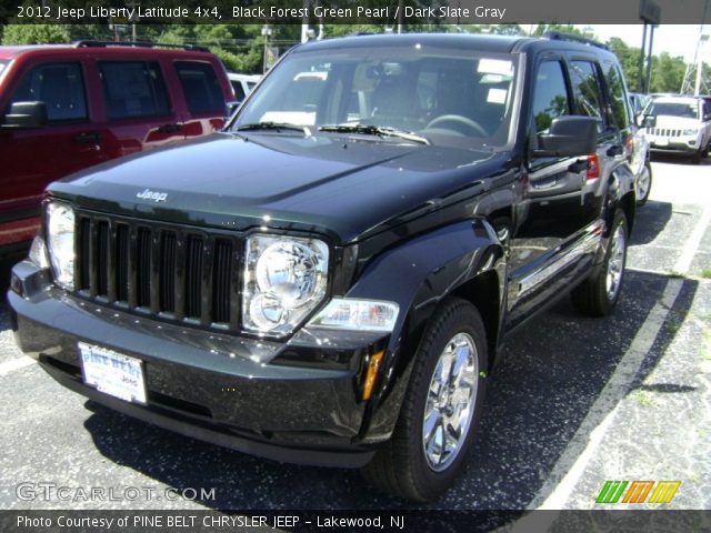2012 Jeep Liberty Latitude 4x4 in Black Forest Green Pearl