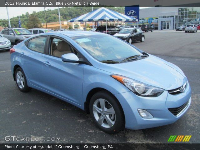 2013 Hyundai Elantra GLS in Blue Sky Metallic