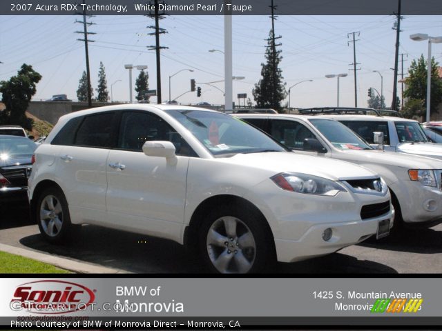 2007 Acura RDX Technology in White Diamond Pearl