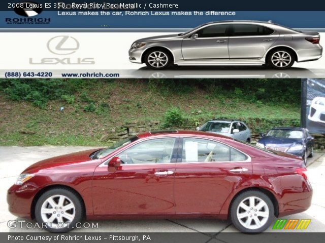 2008 Lexus ES 350 in Royal Ruby Red Metallic