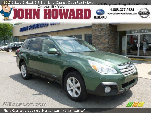 2013 Subaru Outback 2.5i Premium in Cypress Green Pearl