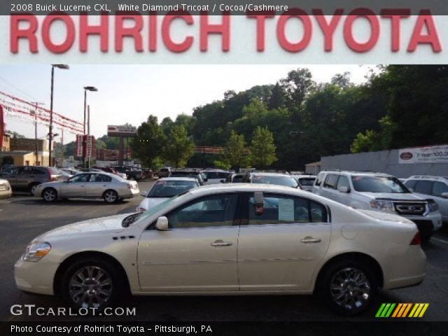 2008 Buick Lucerne CXL in White Diamond Tricoat